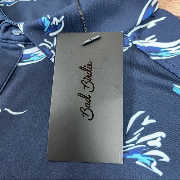 Bad Birdie The Shallows Performance Golf Short Sleeve Supersoft Polo Size 2XL - Picture 4 of 10